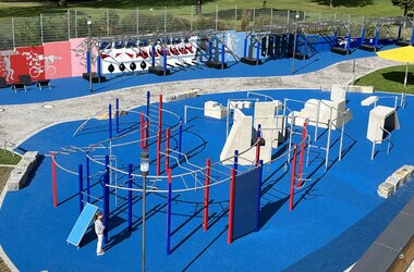 Outdoor-Fitnesspark und Ninja-Parcours © KREBS+KIEFER